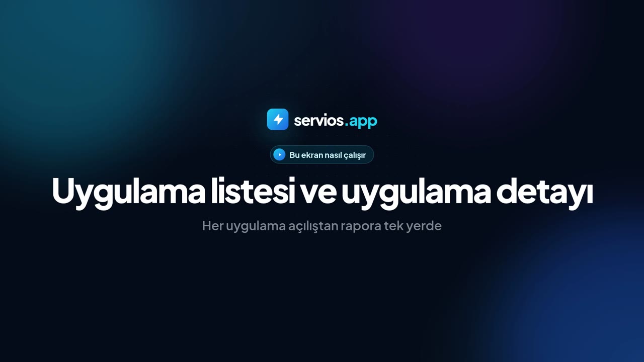 Uygulama listesi ve uygulama detayı