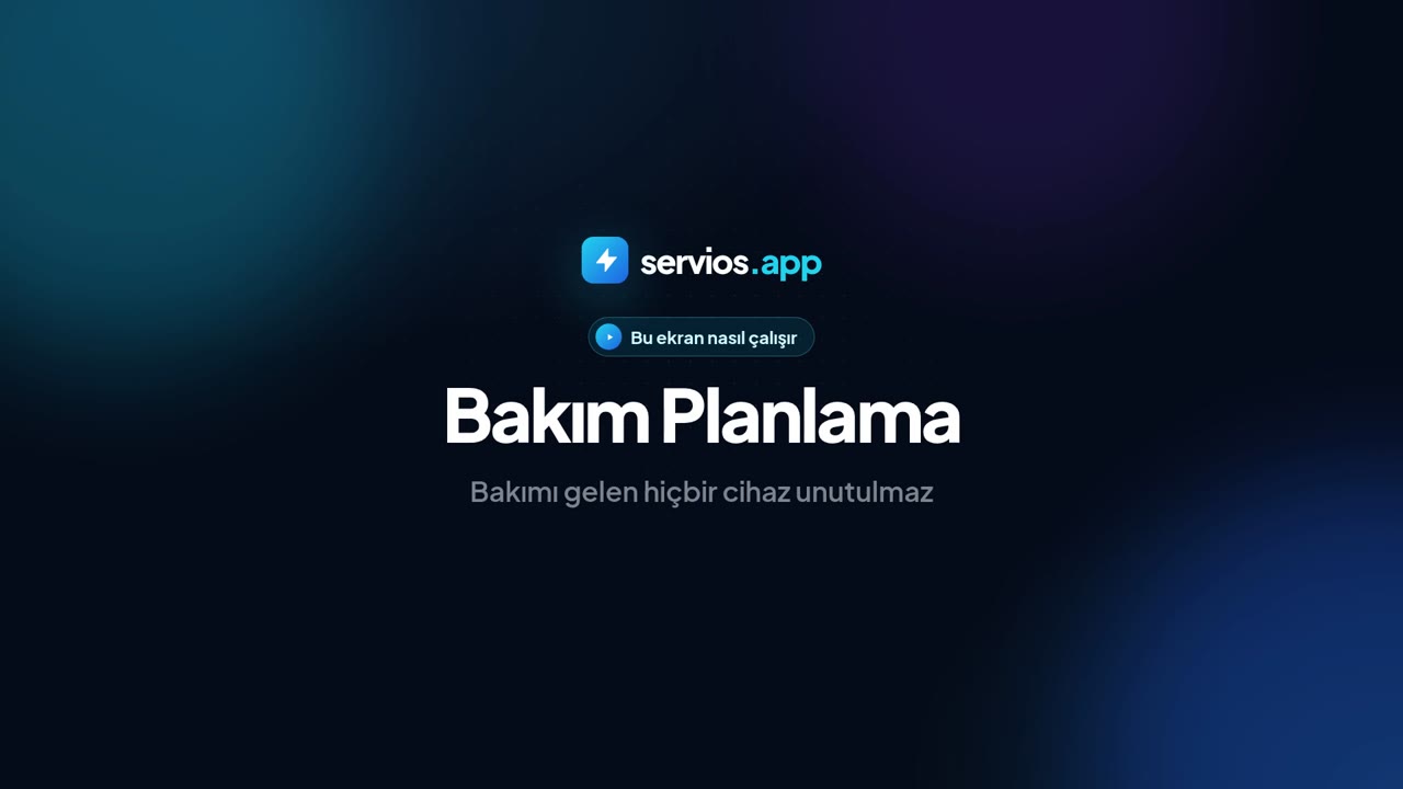 Bakım Planlama