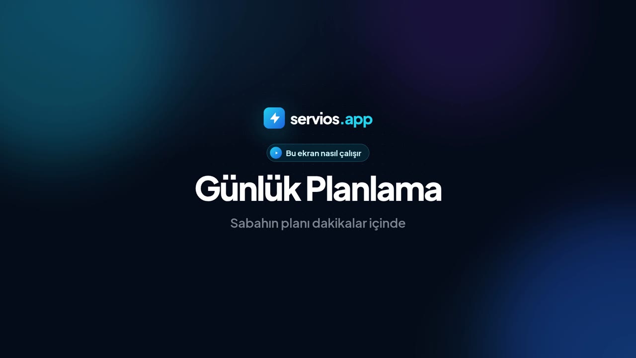Günlük Planlama