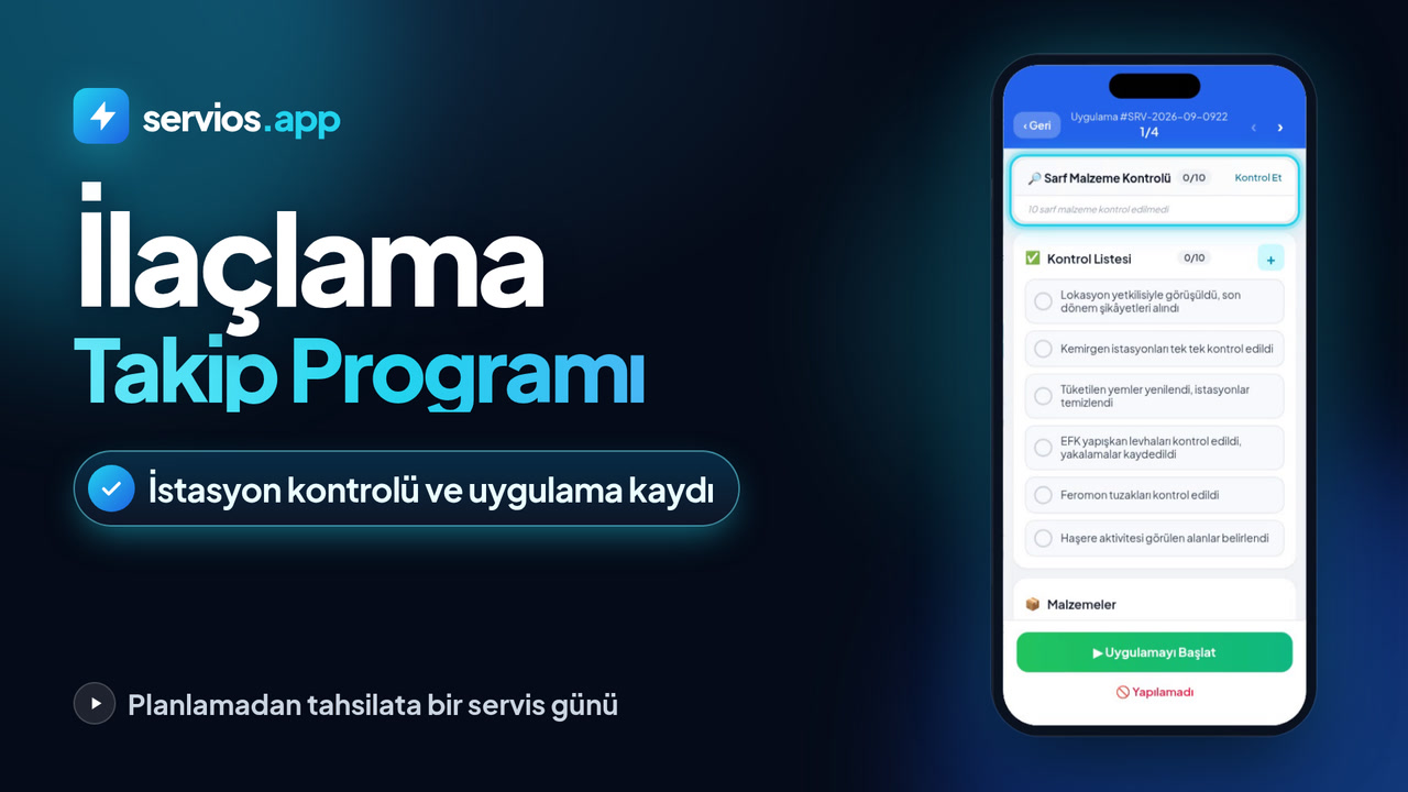 İlaçlama ve Pest Control Programı
